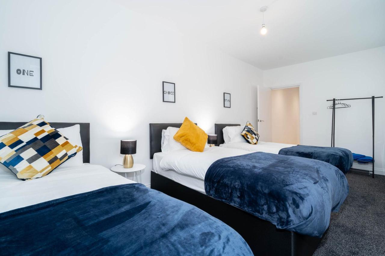 Three Bedroom Apartment- One Choice Stays Serviced Accommodation- Jewellery Quarter Birmingham Kültér fotó